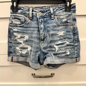 American Eagle Distressed Mom Jeans shorts size 0